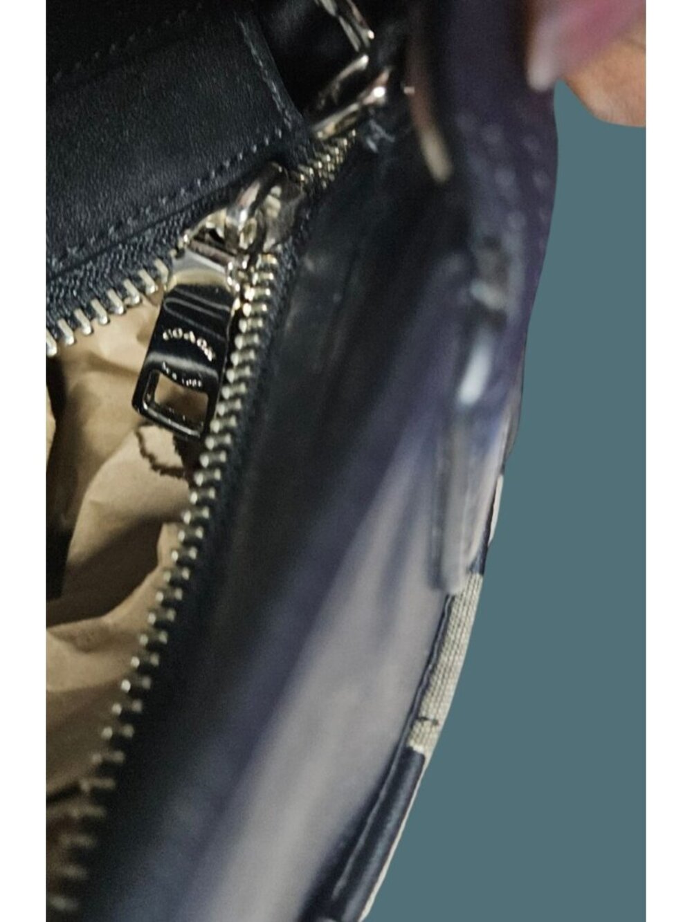 Coach Taylor Signature Bette Black Canvas/Leather Satchel Crossbody Bag - Picture 14 of 16